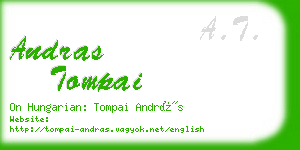 andras tompai business card